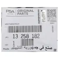 ORIGINAL PSA Opel tailgate seal door seal door rubber Astra J 13258182