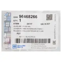 ORIGINAL GM Opel door handle, exterior handle, chrome, Antara, front or rear, 96468266