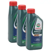 3L 3 liters ORIGINAL Ford CASTROL MAGNATEC 0W-30 D engine oil Oil WSS-M2C950-A 15F60B