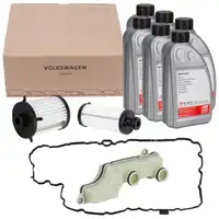 ORIGINAL AUDI Hydraulikfilter Satz + 6L febi Getriebe&ouml;l A4 B9 A5 F5 A6 C7 C8 A7 Q5 8RB FY