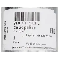 ORIGINAL Audi Seat Kraftstofffilter Benzinfilter A4 B6 B7 Exeo 1.8 T 8E0201511L