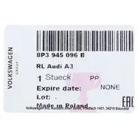 ORIGINAL Audi Heckleuchte ABGEDUNKELT A3 8P 2-T&uuml;rer Facelift hinten rechts 8P3945096B