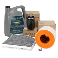 ORIGINAL AUDI Filterset Filterpaket + 5L 0W30 Motor&ouml;l A6 (C7) 2.0 TFSI / Hybrid 180/245 PS