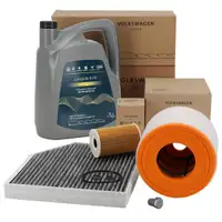 ORIGINAL AUDI Filterset Filterpaket 3-tlg + 5L 0W30 Motor&ouml;l A6 (C7) 2.0 TDI 136/163/177 PS