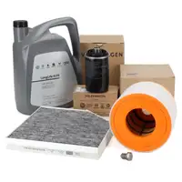 ORIGINAL AUDI Filterset Filterpaket + 5L 0W30 Motor&ouml;l A6 (C7) 2.0 TFSI / Hybrid 180/245 PS