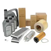 ORIGINAL AUDI Filterset 4-tlg + 9L 0W30 Motor&ouml;l A6 (4F C6) 2.7/3.0 TDI ab 10.08 ab Fgst.