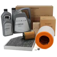 ORIGINAL AUDI Filter Set Filter Package 3 pcs + 7L 0W30 Engine Oil A6 C7 A7 4G 3.0 TDI 204-326 hp