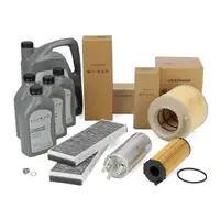 ORIGINAL AUDI Filterset 4-tlg + 9L 0W30 Motor&ouml;l A6 (4F C6) 2.7/3.0 TDI ab 10.08 bis Fgst.