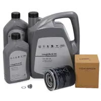 7L ORIGINAL AUDI 0W30 engine oil + oil filter A6 (4F C6) 3.0 218 hp 05/2004-05/2006
