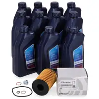 11x ORIGINAL BMW 5W-30 Motoröl + Ölfilter 50i 60i M5 M6 M8 X5M X6M XM N63 S63