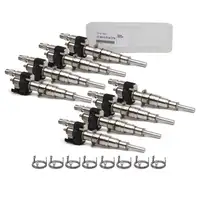 8x ORIGINAL BMW Einspritzventil + W&auml;rmeschutzscheibe F10/11 F12/13 F01-04 X5 X6 N63 S63