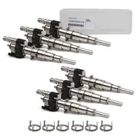 6x ORIGINAL BMW Einspritzventil + W&auml;rmeschutzscheibe E82 E88 E90-93 F01-04 X6 Z4 N54 N55