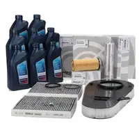 ORIGINAL BMW filter set, 4 pieces + 8L 5W30 engine oil F10 F11 F07 525-535d F01-04 730d 740d N57