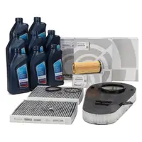 ORIGINAL BMW filter set, 3 pieces + 8L 5W30 engine oil F10 F11 F07 525-535d F01-04 730d 740d N57