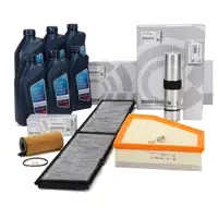 ORIGINAL BMW filter set, 4 pieces + 6L 5W30 engine oil, 3 Series E90/91/92/93 316-320d X1 E84 16-25d N47
