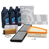 ORIGINAL BMW filter set, 3 pieces + 6L 5W30 engine oil E81-88 116-123d E90-93 316-320d X1 E84 N47