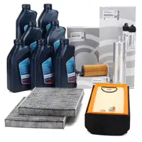 ORIGINAL BMW filter set, 4 pieces + 7L 5W30 engine oil F10/11/07 530/535d F12/13/06 640d N57