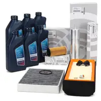 ORIGINAL BMW filter set, 4 pieces + 6L 5W30 engine oil, 3 Series F30-34 330/335d, 4 Series F32-36 430/435d N57