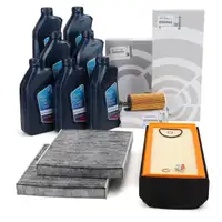 ORIGINAL BMW filter set, 3-piece + 7L 5W30 engine oil F10/11/07 530/535d F12/13/06 640d N57
