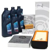 ORIGINAL BMW filter set, 3-piece + 6L 5W30 engine oil 3 Series F30-34 330/335d 4 Series F32-36 430/435d N57