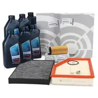 ORIGINAL BMW filter set, 3-piece + 6L 5W30 engine oil X3 G01 X4 G02 20/30i 18-25d 30e B48 B47