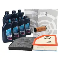 ORIGINAL BMW Filterset 3-tlg + 7L 0W20 Motor&ouml;l X3 G01 X4 G02 M40i 30d M40d B58 B57