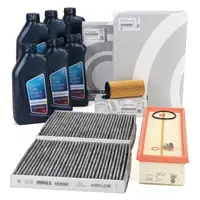 ORIGINAL BMW Filterset 3-tlg + 6L 5W30 Motor&ouml;l 5er F10 F11 518d 520d 136-211 PS B47