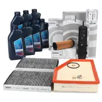 ORIGINAL BMW filter set, 4 pieces + 7L 5W30 engine oil G30 G31 530d 540d G32 640d G14 G15 840d B57