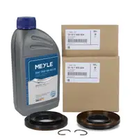 2x ORIGINAL BMW Wellendichtring Differential + 1L MEYLE 75W-90 Getriebe&ouml;l