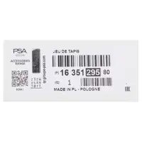 ORIGINAL Citroen Textilmatten Fu&szlig;matten Automatten Satz C5 Aircross 3-tlg 1635129580