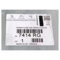 ORIGINAL Citroen Peugeot bumper bracket Jumpy Expert from 01.2007 front 7414.RG