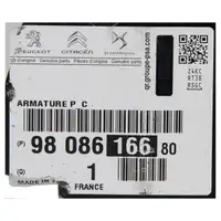 ORIGINAL Peugeot bumper bracket, rear, 2008 (CU) 9808616680