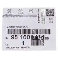 ORIGINAL PSA Impact Protection Bumper Bracket C5 Aircross 3008 SUV Rear 9816071580