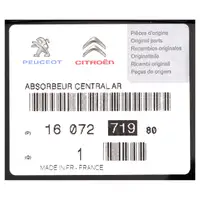 ORIGINAL Peugeot Sto&szlig;stangenhalter Sto&szlig;stangentr&auml;ger 208 hinten 1607271980