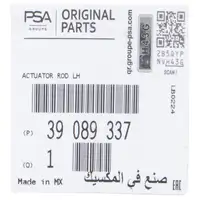 ORIGINAL PSA Opel D&auml;mpfer Elektromotor Heckklappe ASTRA K Sports Tourer links 39089337