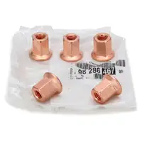 5x ORIGINAL Citroen Peugeot PSA Mutter Abgaskr&uuml;mmer 9828646780