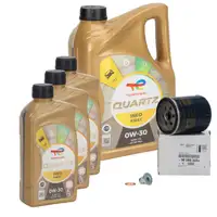 8L TOTAL QUARTZ INEO FIRST Motor&ouml;l &Ouml;l 0W30 + ORIGINAL PSA &Ouml;lfilter 2.2 BlueHDi 9809532380