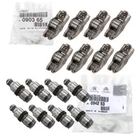 8x ORIGINAL PSA rocker arms + 8x valve tappets C1 C2 C3 C4 C5 206 207 208 308 1.4/1.6 HDi