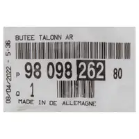 ORIGINAL Citroen stop buffer suspension C3 Aircross 2 2R 2C rear 9809826280