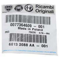 ORIGINAL Fiat cover cap for headlight 50mm 500 500C 500L 77364609