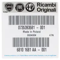 ORIGINAL Fiat trim cover bumper Panda 4x4 169_ rear 735393581