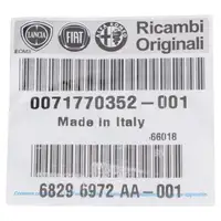 ORIGINAL Fiat Alfa Romeo Dichtung Steuerventil &Ouml;lpumpe 500 Mito 1.3D 71770352