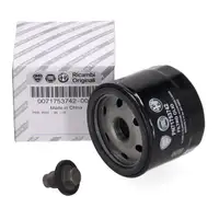 ORIGINAL Fiat &Ouml;lfilter + Schraube 500 / C Panda (312_, 319_) 1.0 Mild Hybrid 69/71 PS