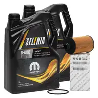 10L PETRONAS SELENIA Motor Oil SPORT 5W40 + ORIGINAL Fiat Oil Filter 46343218