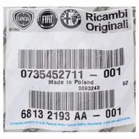 ORIGINAL Fiat trim cover, front right 735452711