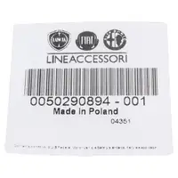 ORIGINAL Fiat Textilmatte Fu&szlig;matte Automatte Satz Panda 4-teilig 50290894