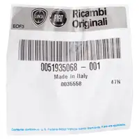 1x ORIGINAL Fiat Radkappe Radblende 14 Zoll Chrom Wei&szlig; 500 500c 312_ 51935068