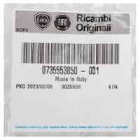 1x ORIGINAL Fiat hubcap wheel cover 14 inches silver Panda 312 from model year 02.2012 735553850