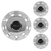 4x ORIGINAL Fiat Radkappe Radzierblende Radblende 14 Zoll Silber 500 500C 312 50901871