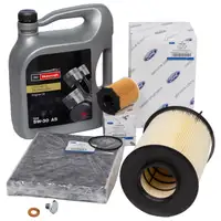 ORIGINAL Ford inspection kit + 5 L engine oil 5W30 for C-MAX II FOCUS III 1.6 TDCi